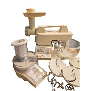 Vintage Oster Kitchen Center by Sunbeam 12 Speed Mixer Food Processor Grinder